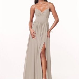 Azazie Bridesmaid Dress - Zeya in Stone